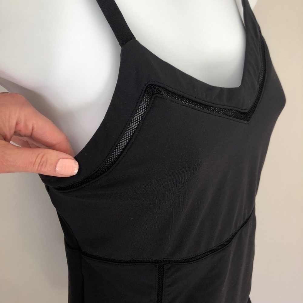 Fabletics black Brooklyn mesh workout tank top - Picture 3 of 7